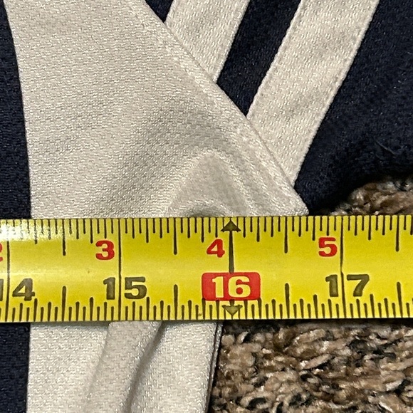 Houston Texans Navy and White Majestic NFL Women's Top Metallic Rhinestones Sz S - Picture 6 of 7